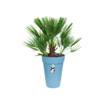 loft urban rond haut 35cm bleu vintage